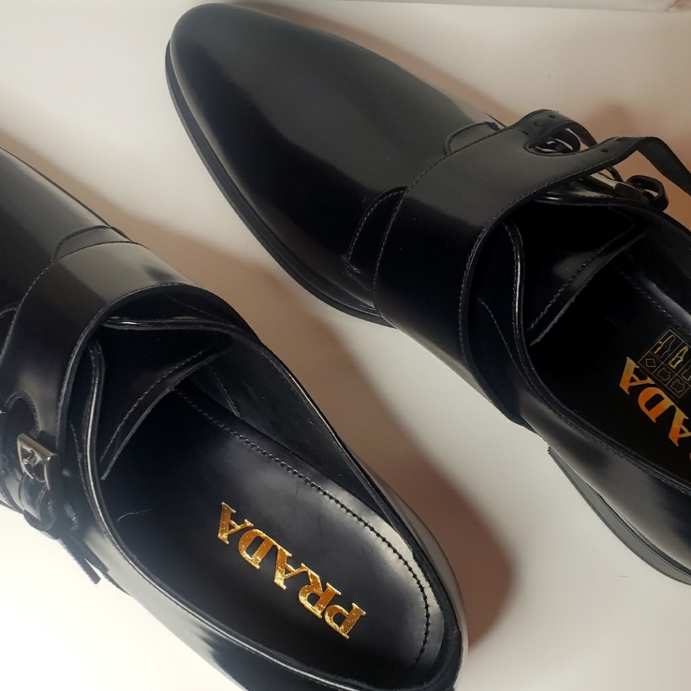 Men's double monk strap shoes